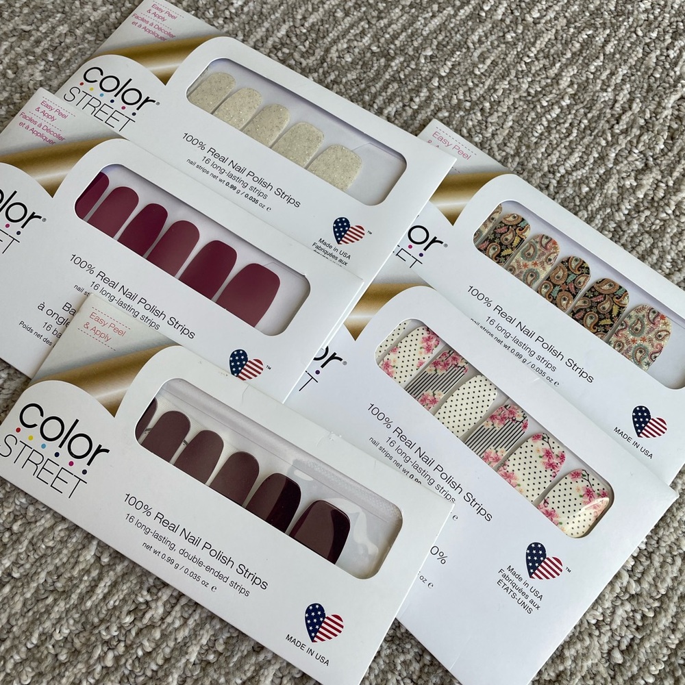 NWT Color Street Nail Polish Strips Set (5 packs)